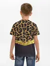 Детская базовая футболка / Леопардовый принт