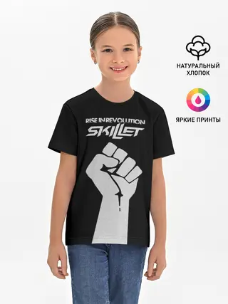 Детская базовая футболка / Rise in revolution - Skillet