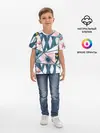 Детская базовая футболка / Геометрия цветов
