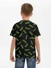 Детская базовая футболка / Огуречный паттерн