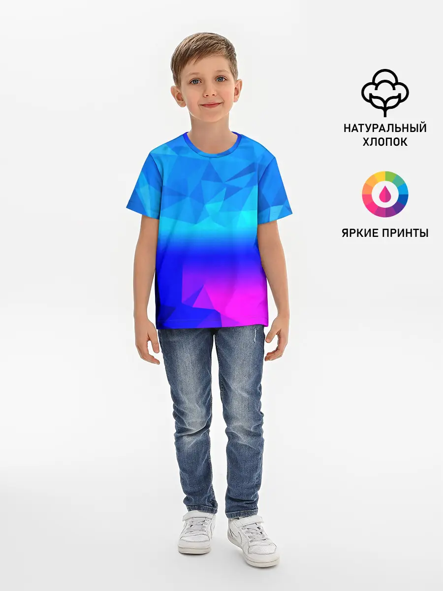 Детская базовая футболка / ABSTRACT NEON