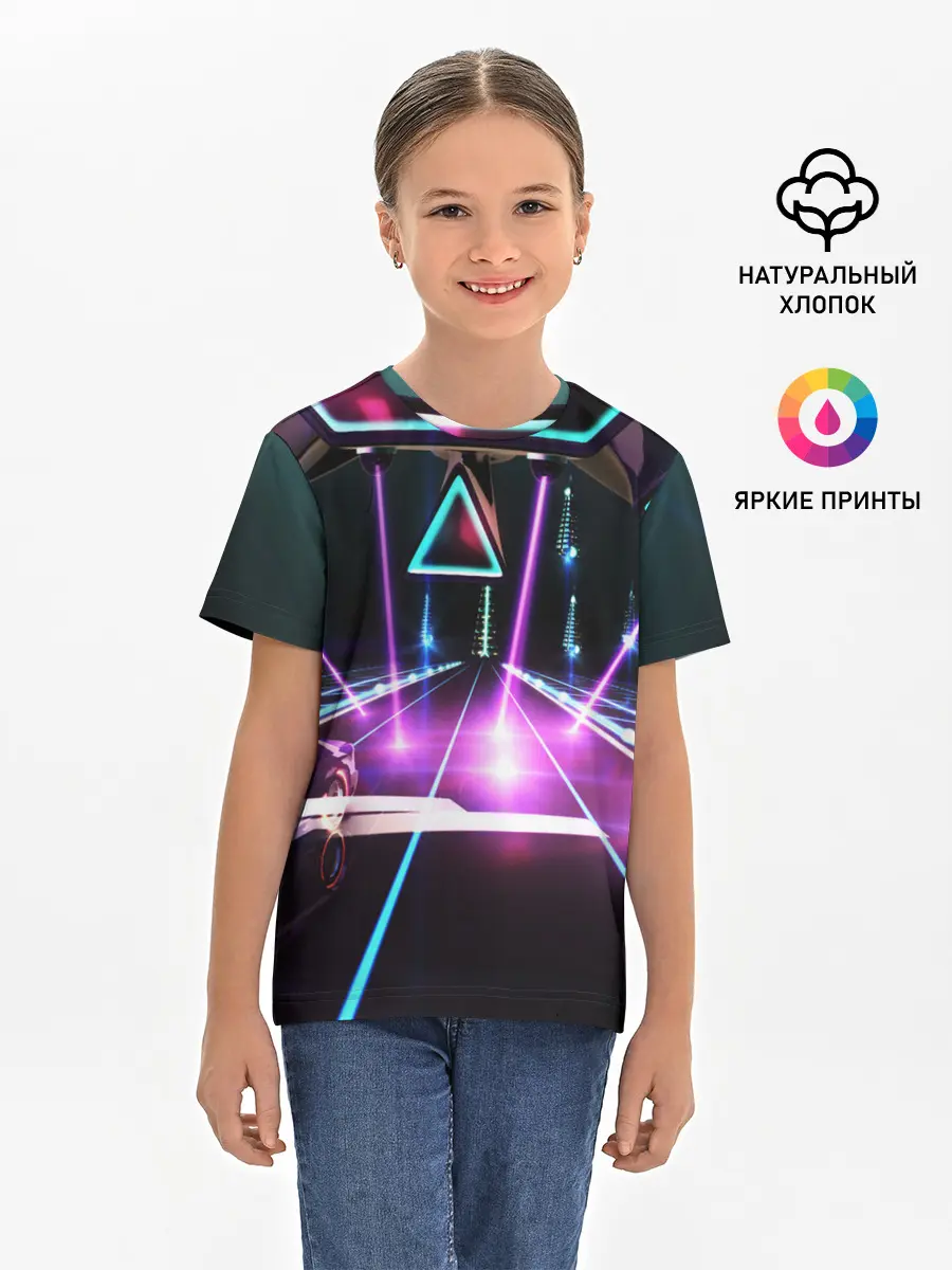 Детская базовая футболка / КИБЕРГОРОД