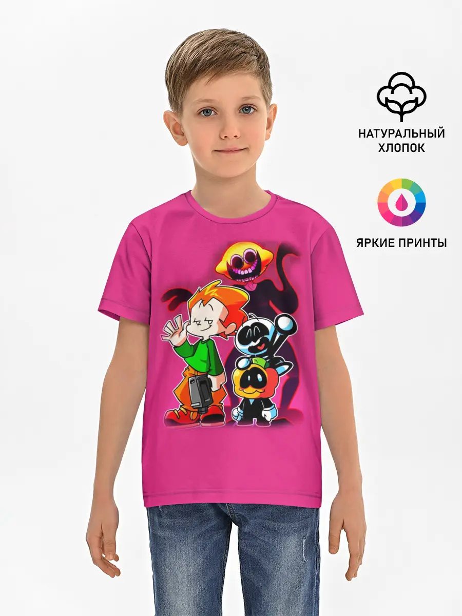 Детская базовая футболка / Friday Night Funkin персы