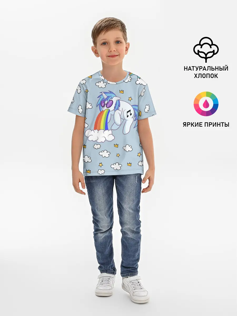 Детская базовая футболка / Винил Скрэтч