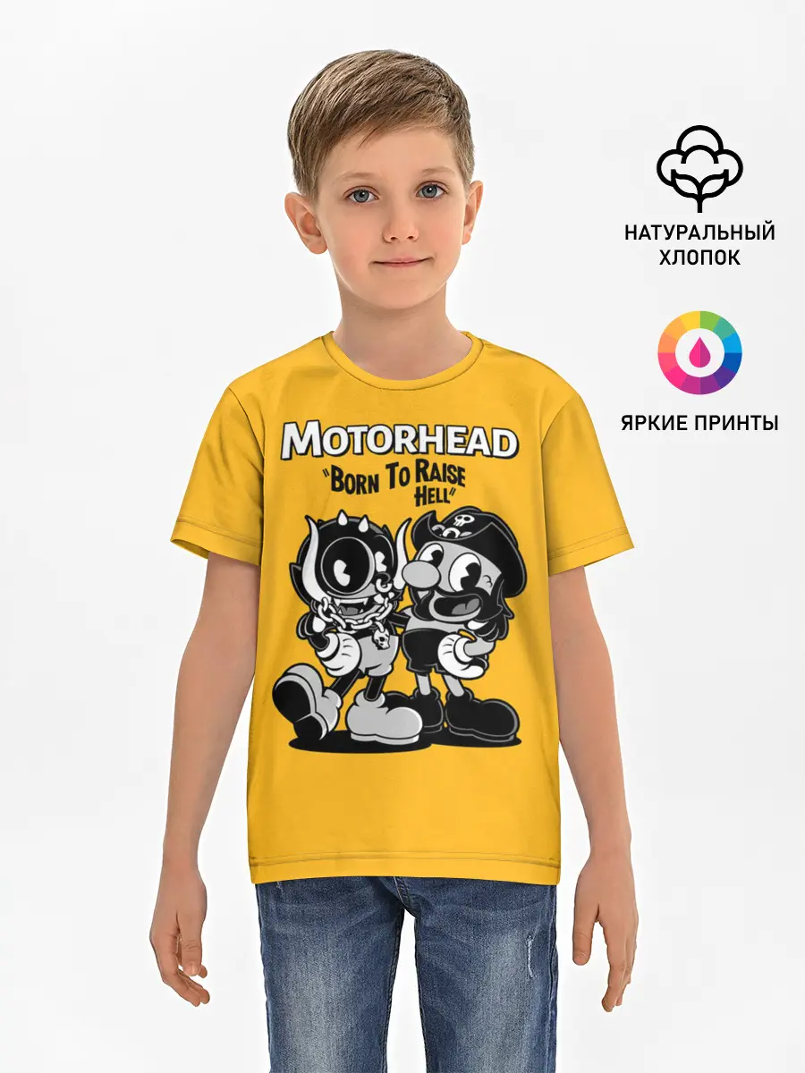 Детская базовая футболка / Motorhead x Cuphead