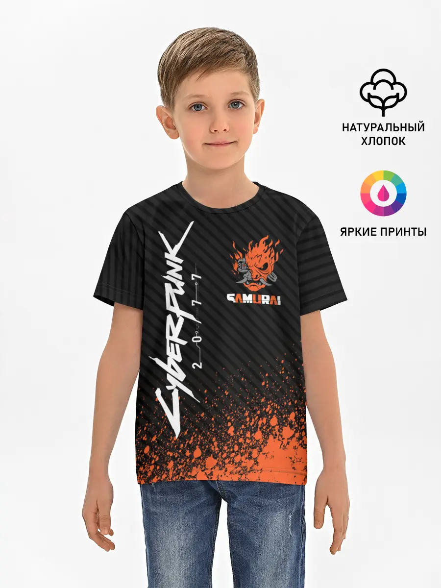 Детская базовая футболка / Cyberpunk 2077