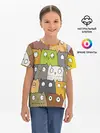 Детская базовая футболка / СОВЫ КОТИКИ