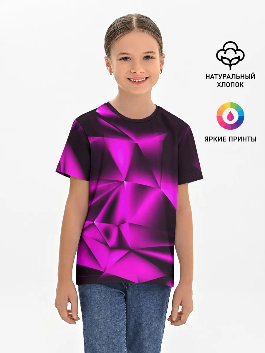 Детская базовая футболка / НЕОНОВАЯ ТЕКСТУРА