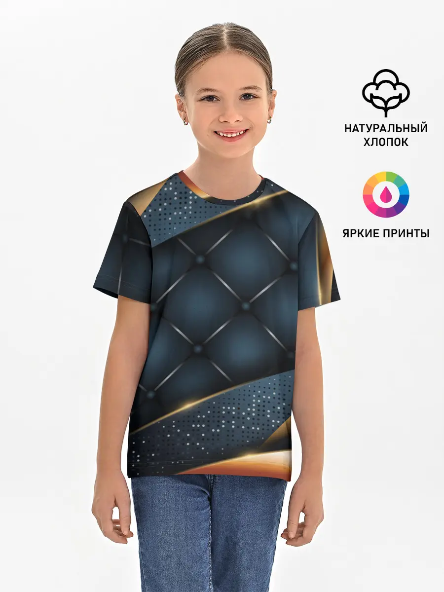 Детская базовая футболка / 3D VIP GOLD CORNERS