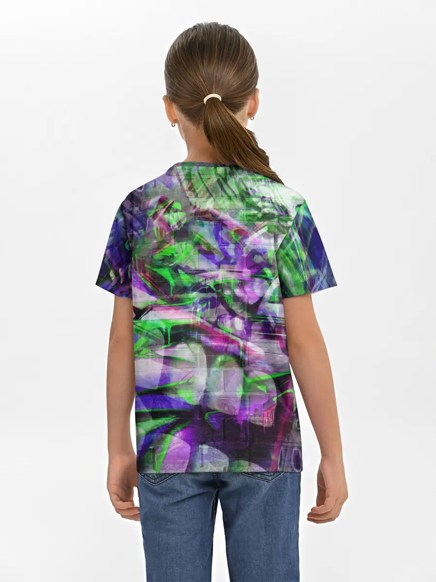 Детская базовая футболка / Граффити на стене