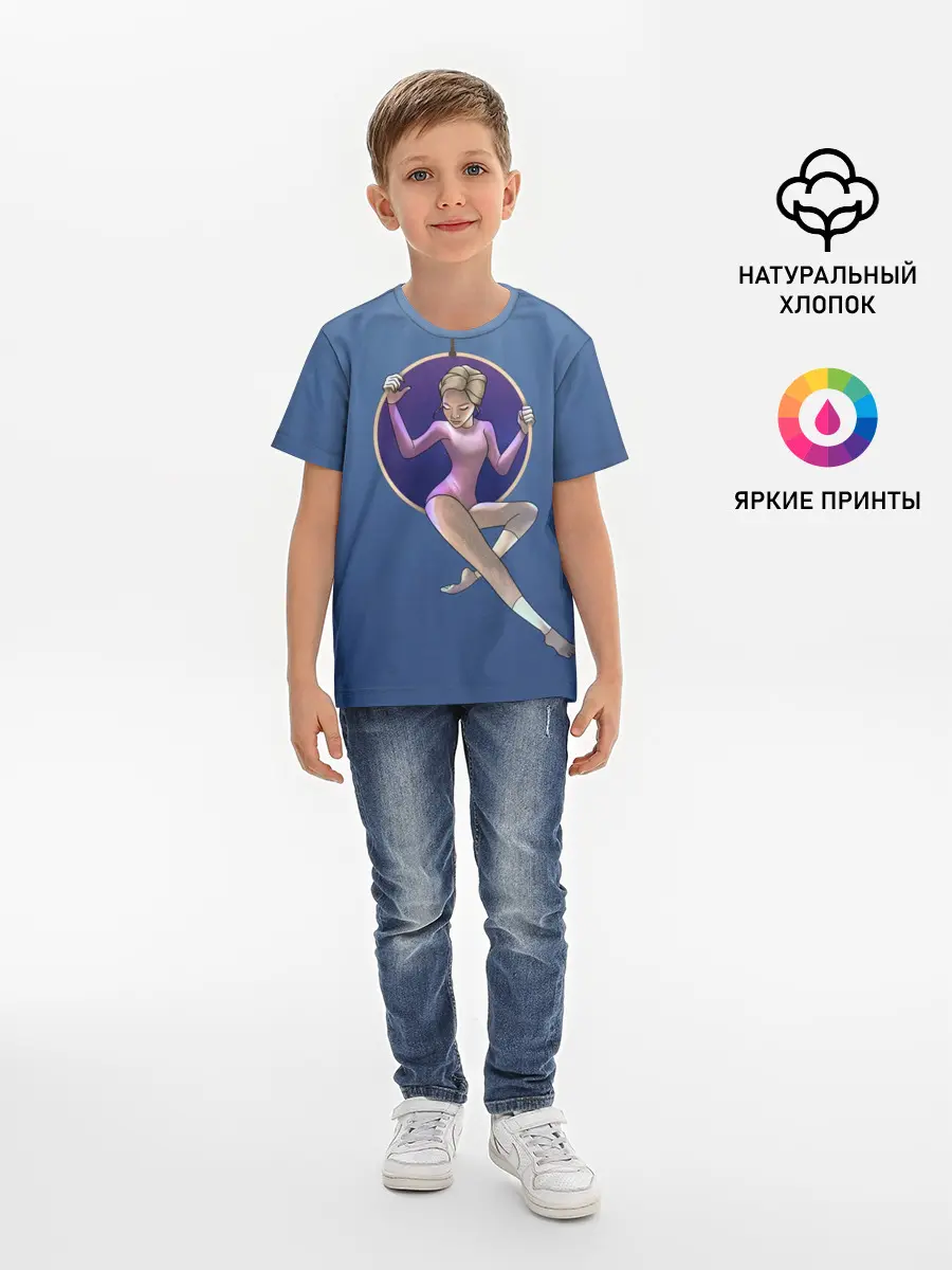 Детская базовая футболка / Gymnastics on the rings