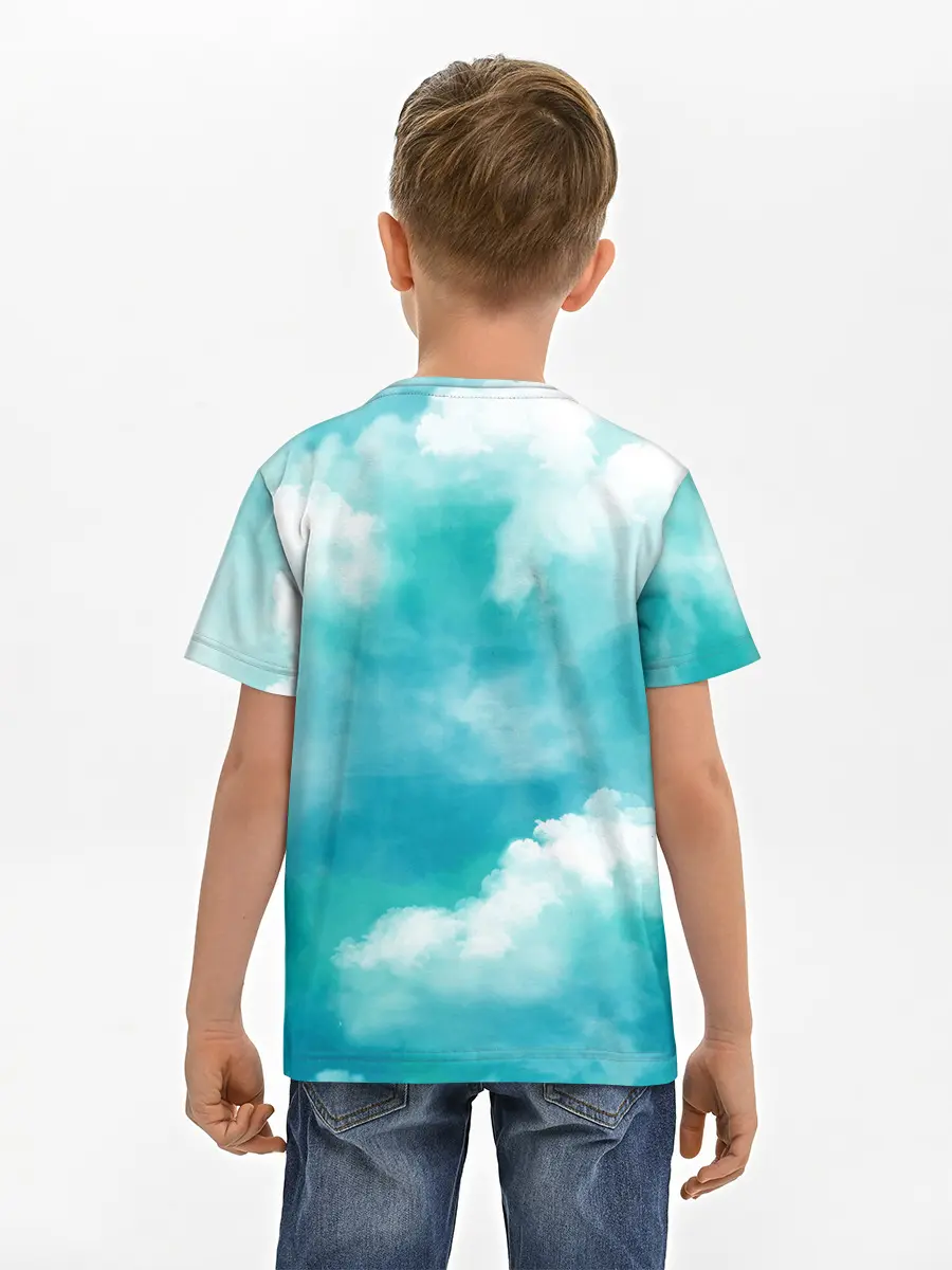 Детская базовая футболка / Голубое Небо | Blue Sky