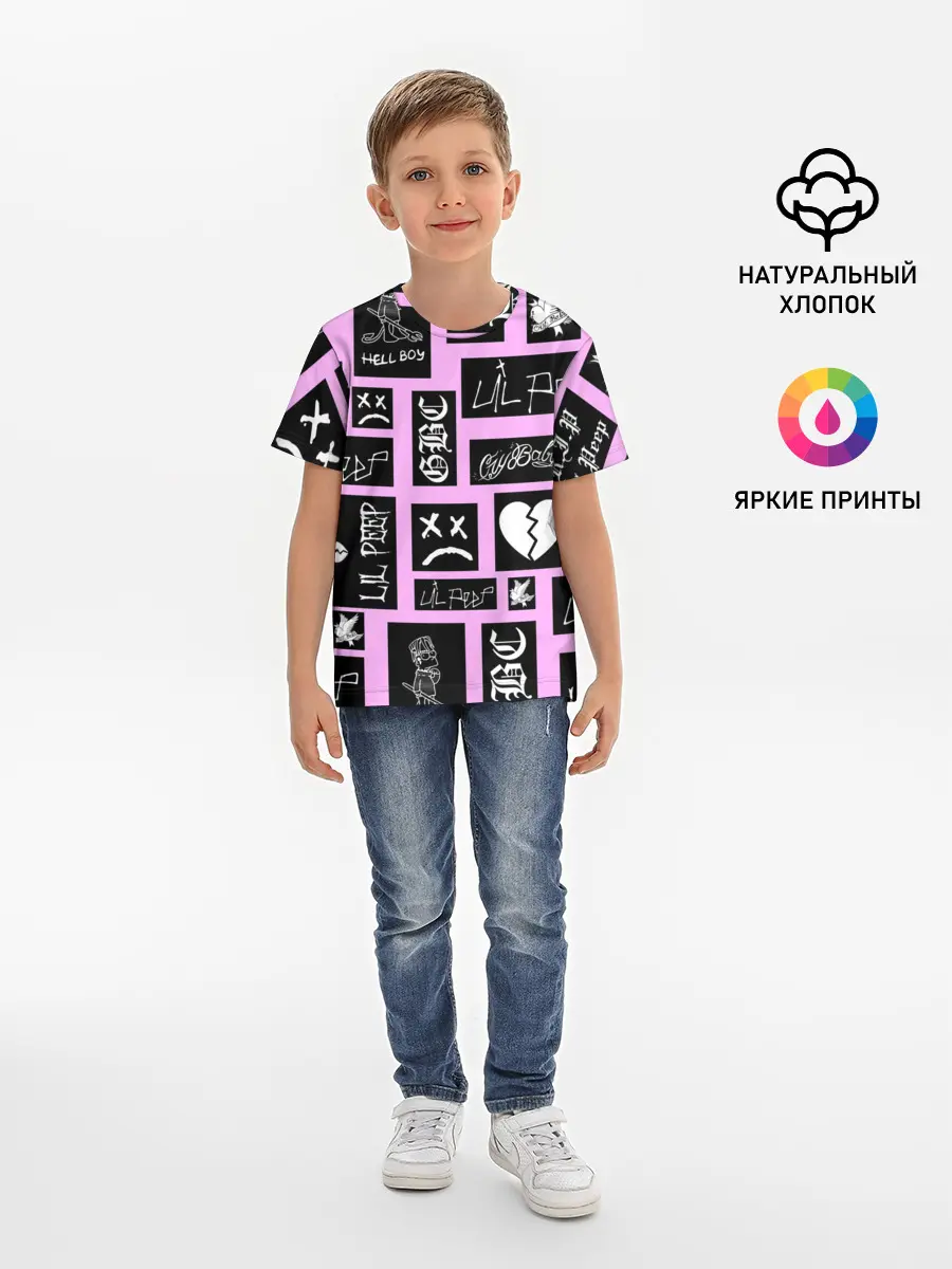 Детская базовая футболка / LIL PEEP