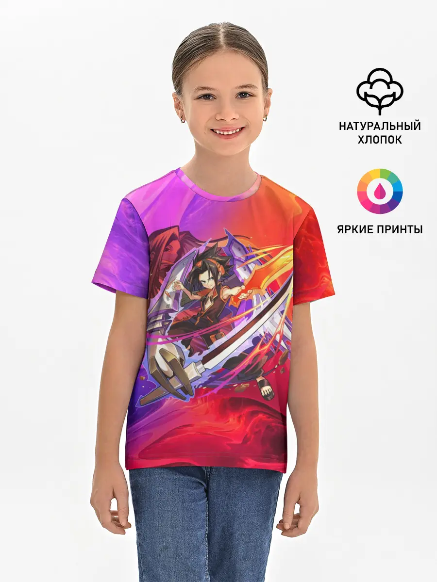 Детская базовая футболка / Шаман Кинг | Йо Асакура