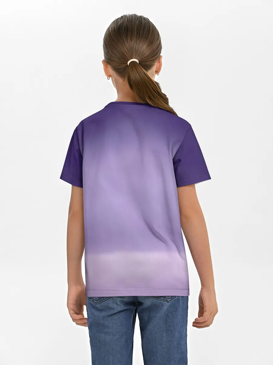 Детская базовая футболка / BTS. Purple