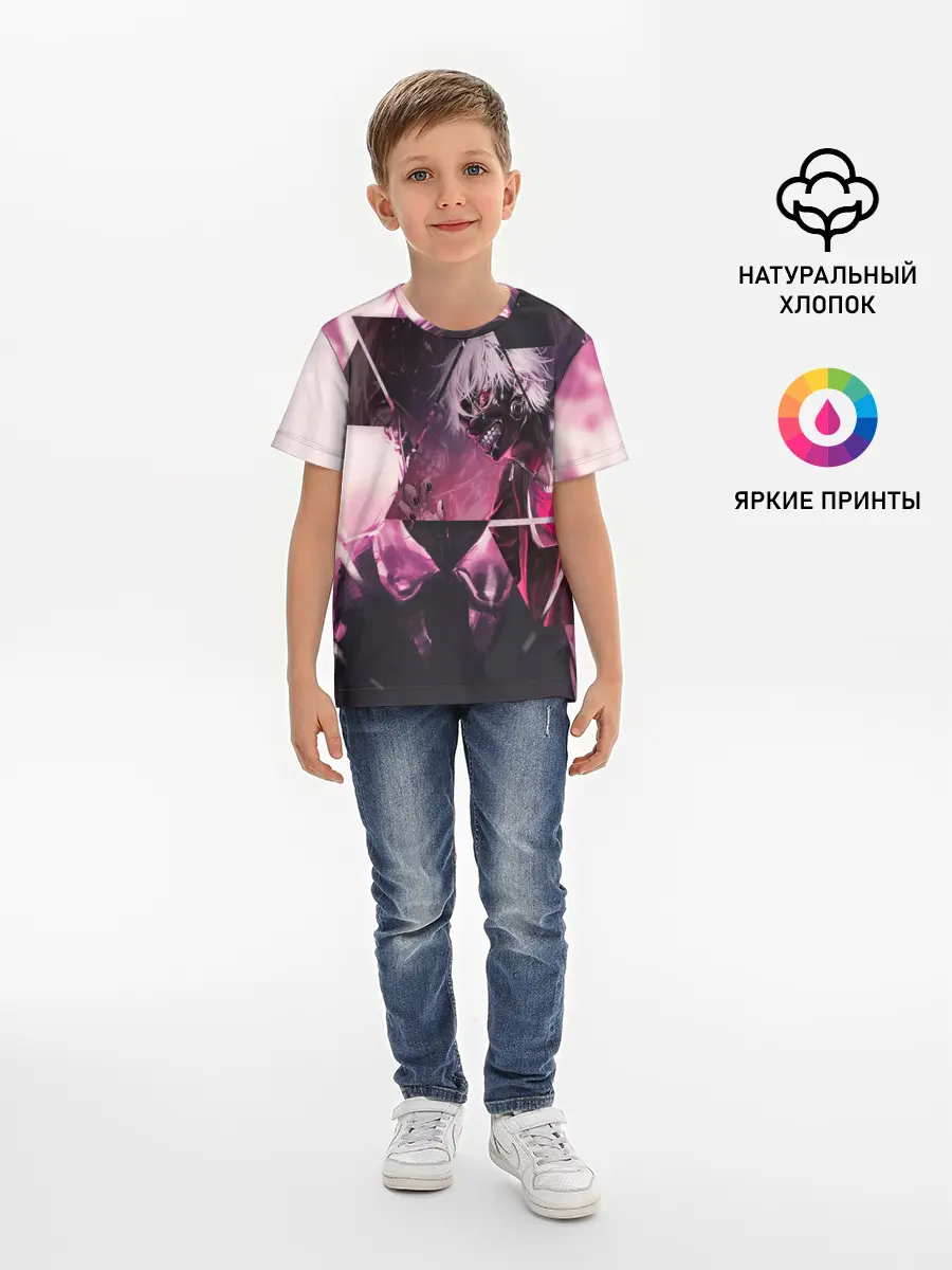 Детская базовая футболка / Одноглазый король Канеки