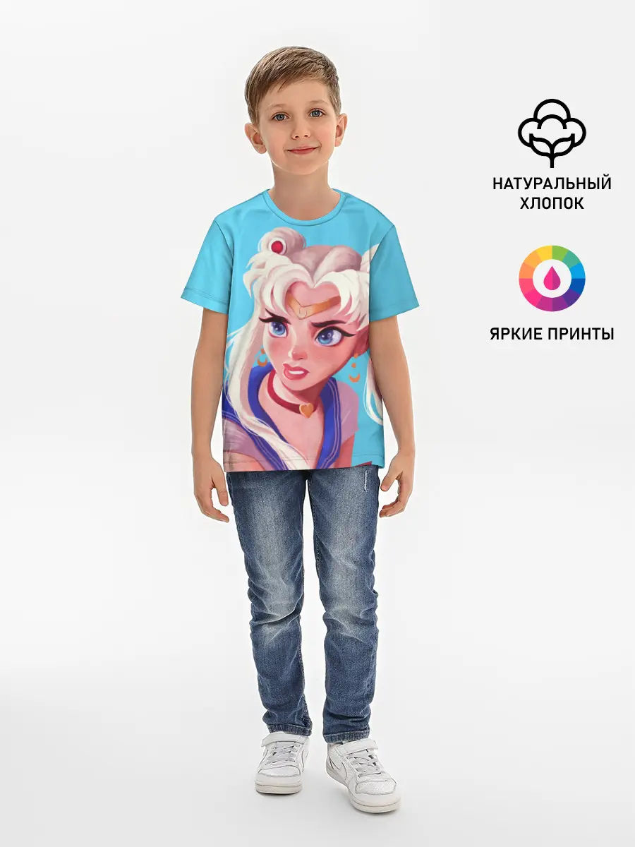 Детская базовая футболка / Sailor Moon | Сейлор Мун