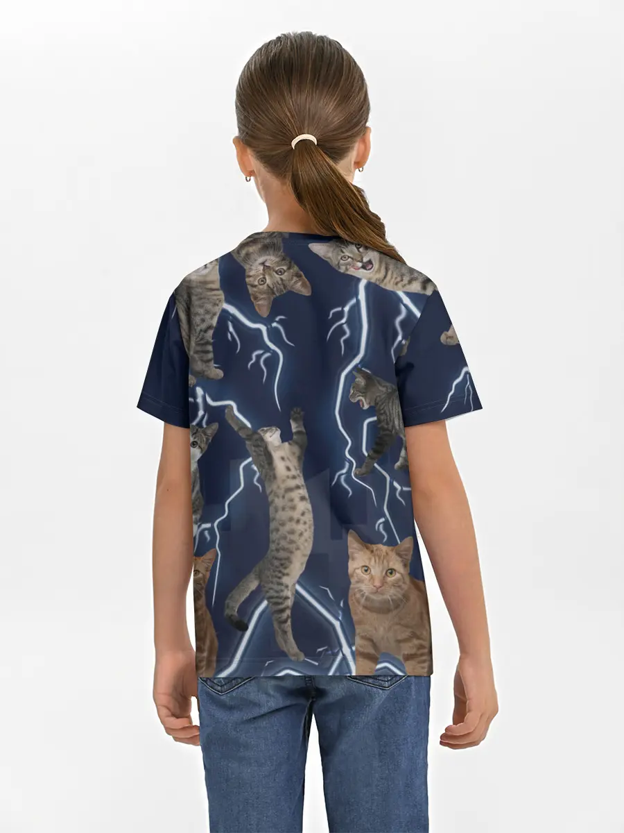 Детская базовая футболка / Коты