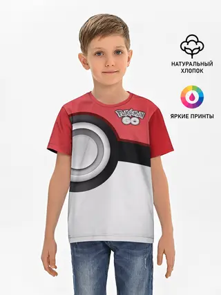 Детская базовая футболка / Pokemon GO
