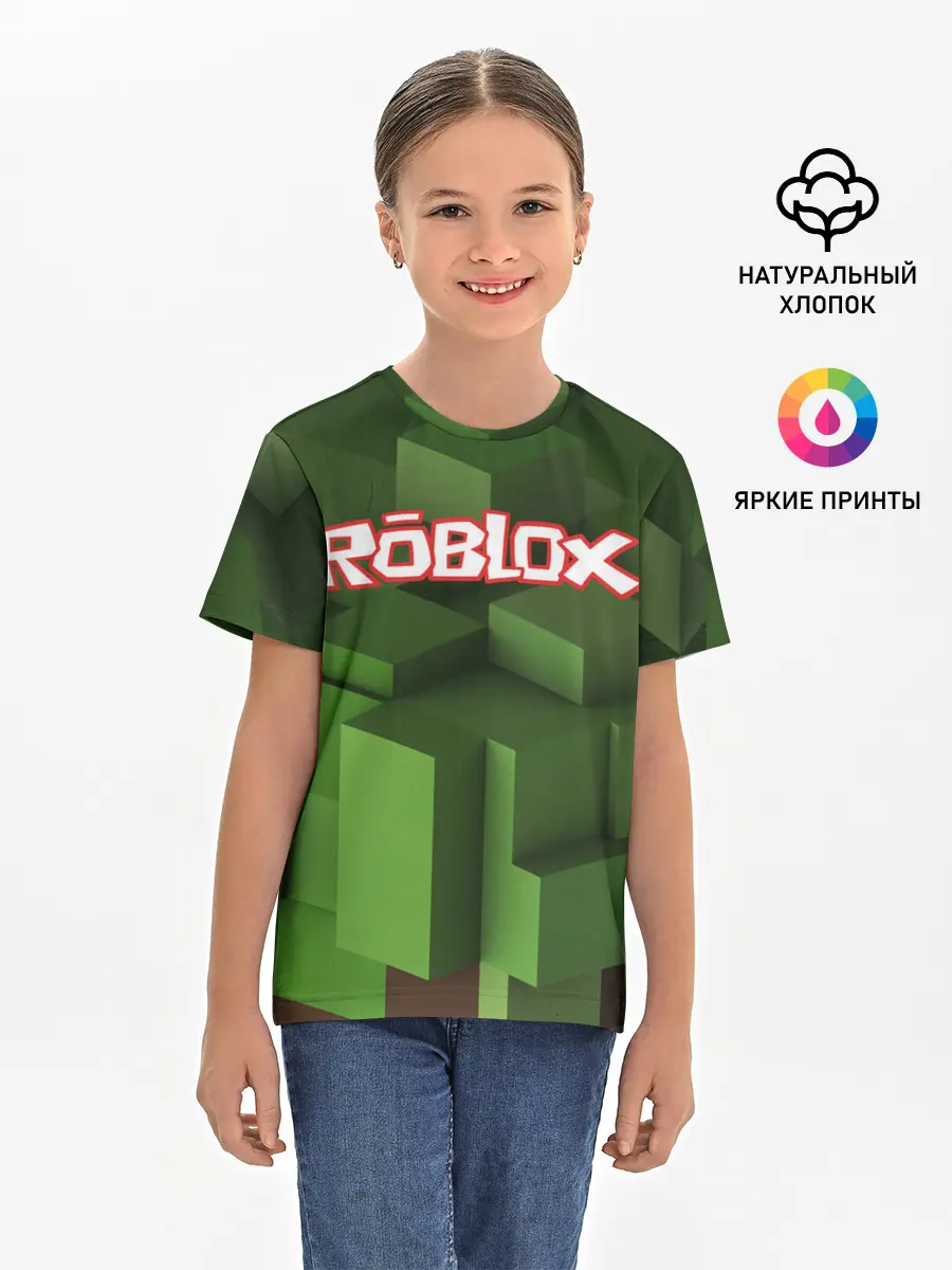 Детская базовая футболка / Roblox