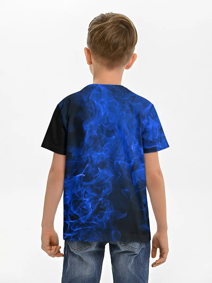 Детская базовая футболка / Blue Fire