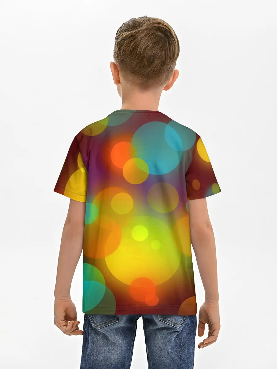 Детская базовая футболка / Цветные блики