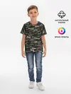 Детская базовая футболка / Именной камуфляж. Дмитрий