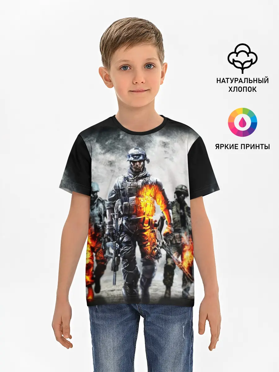 Детская базовая футболка / Battlefield | Батлфилд