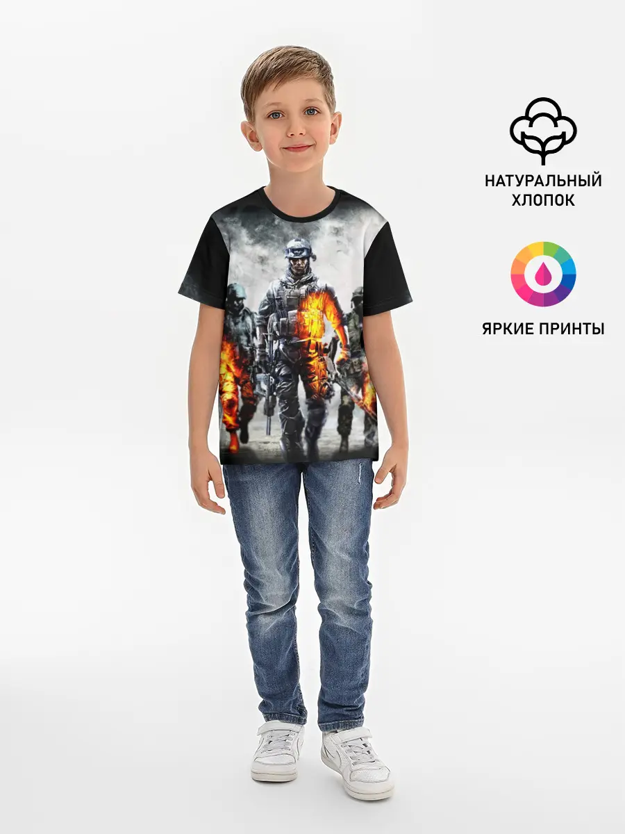 Детская базовая футболка / Battlefield | Батлфилд