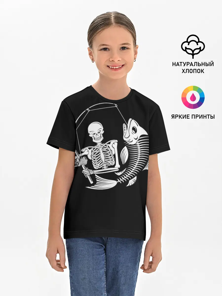 Детская базовая футболка / Fishing