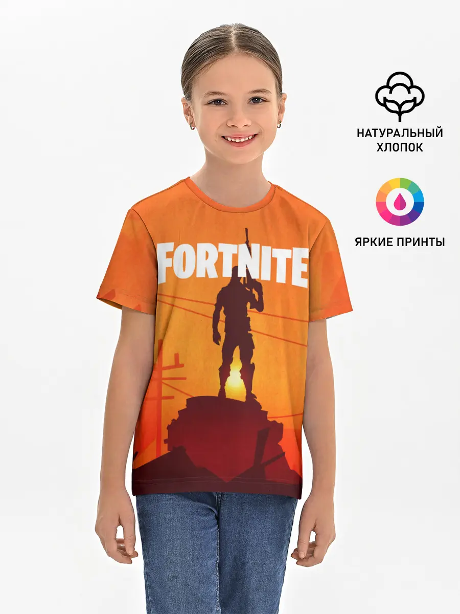 Детская базовая футболка / Fortnite.