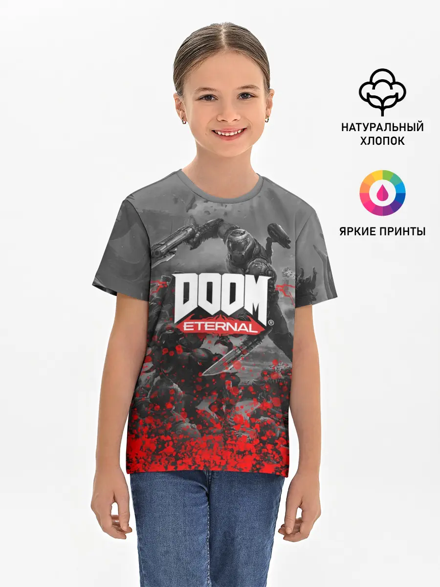 Детская базовая футболка / DOOM