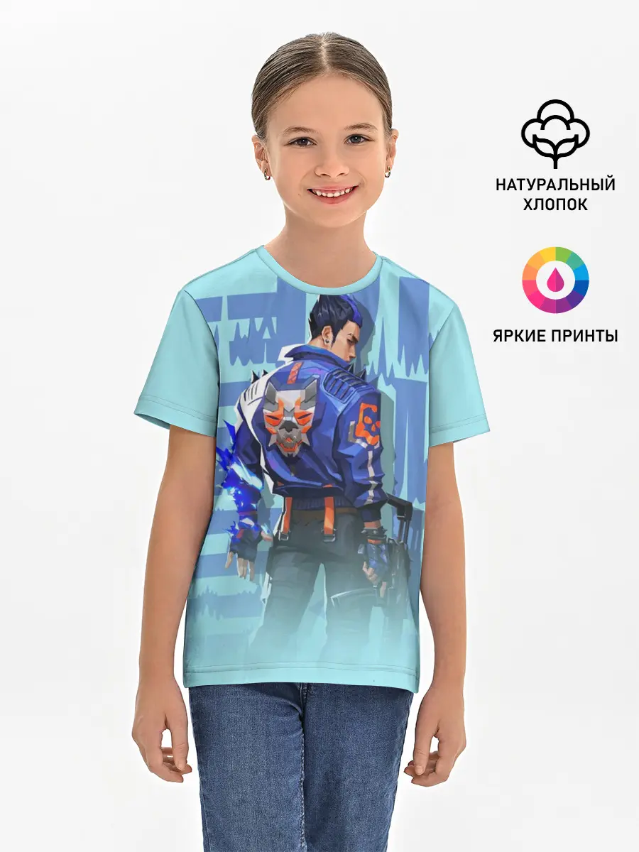 Детская базовая футболка / ВАЛОРАНТ