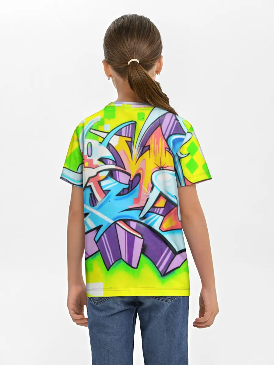 Детская базовая футболка / Неоновая кислота