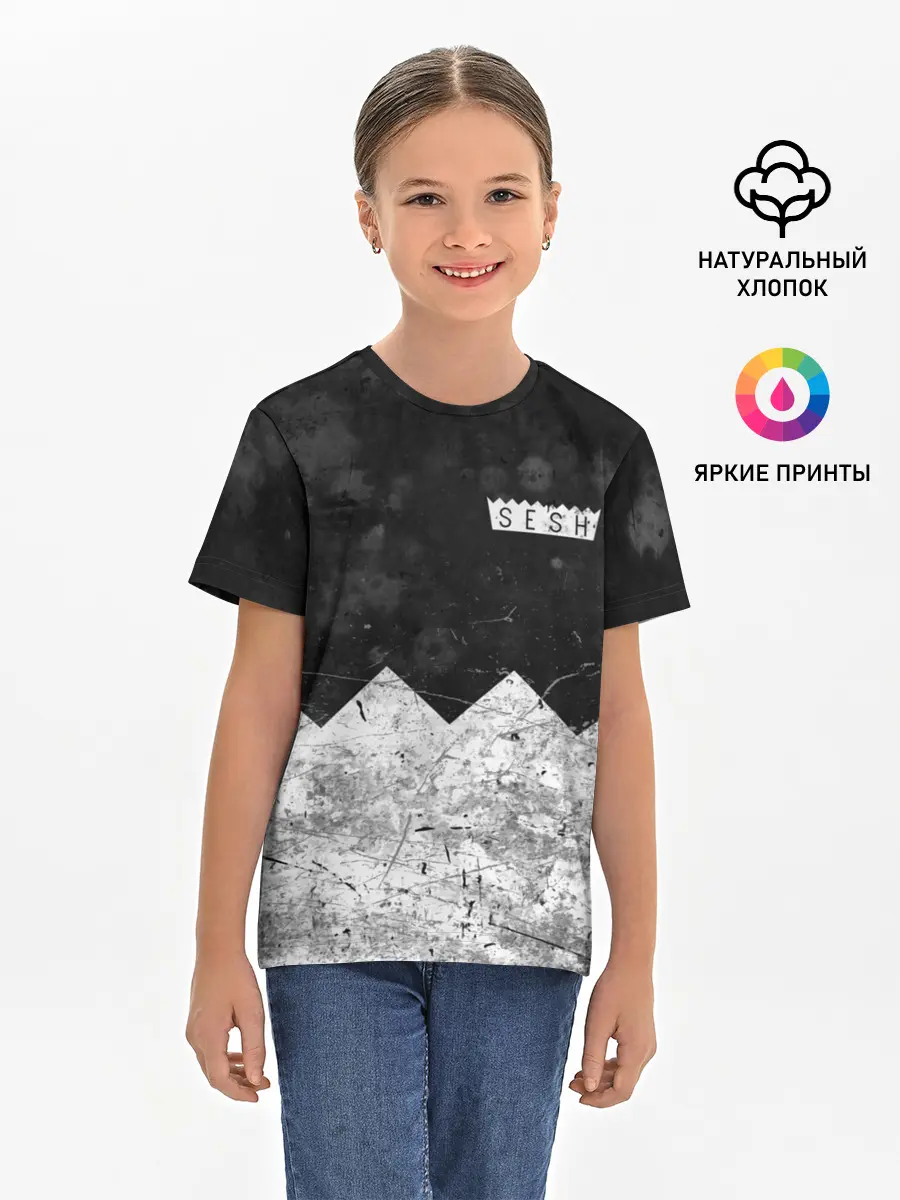 Детская базовая футболка / BONES: SESH Team