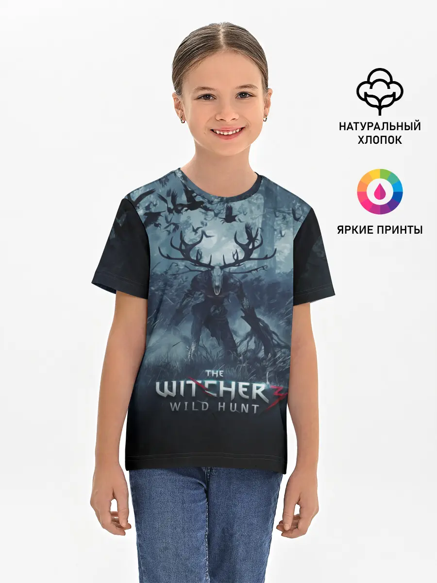 Детская базовая футболка / The witcher