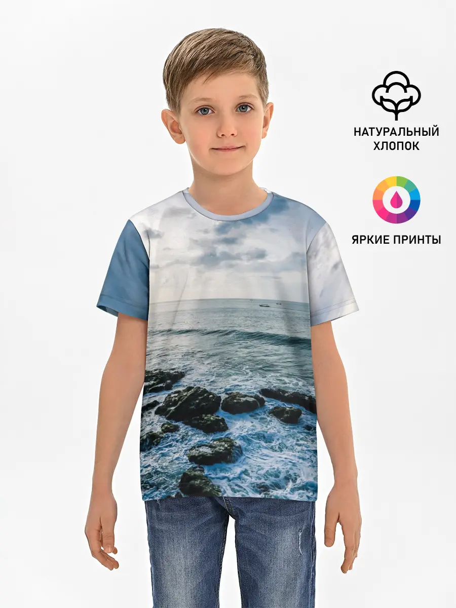 Детская базовая футболка / Море