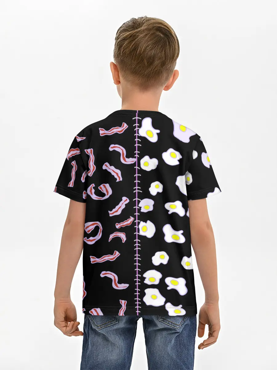 Детская базовая футболка / Яичница с беконом