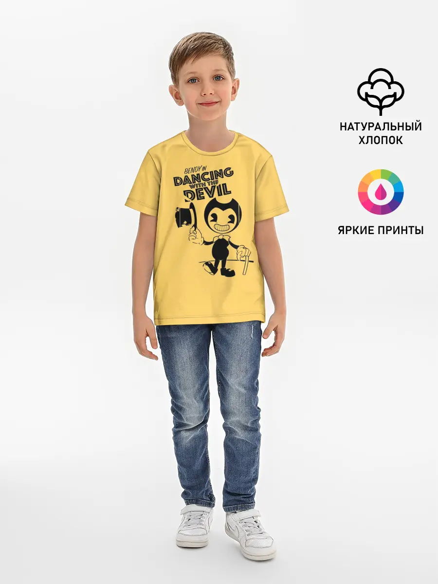 Детская базовая футболка / Bendy And The Ink Machine