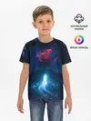 Детская базовая футболка / Душа идущая в космос | Soul space