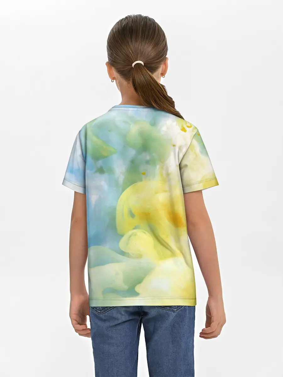 Детская базовая футболка / Coloful Smoke