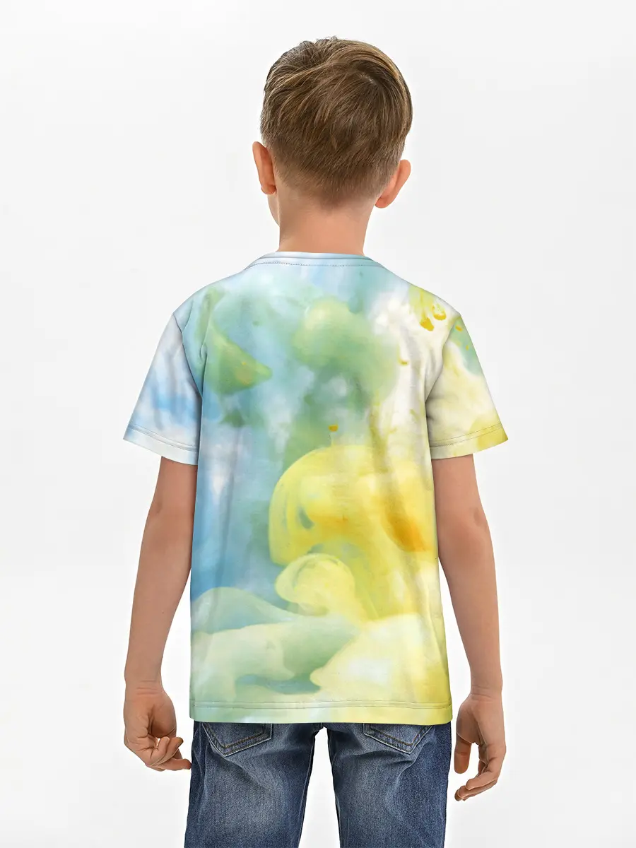 Детская базовая футболка / Coloful Smoke