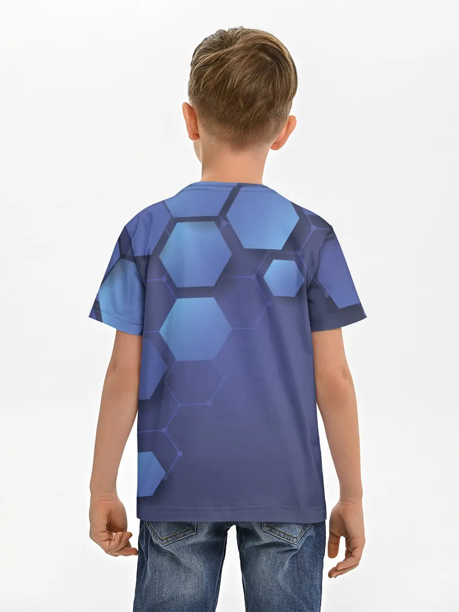 Детская базовая футболка / Шестиугольники