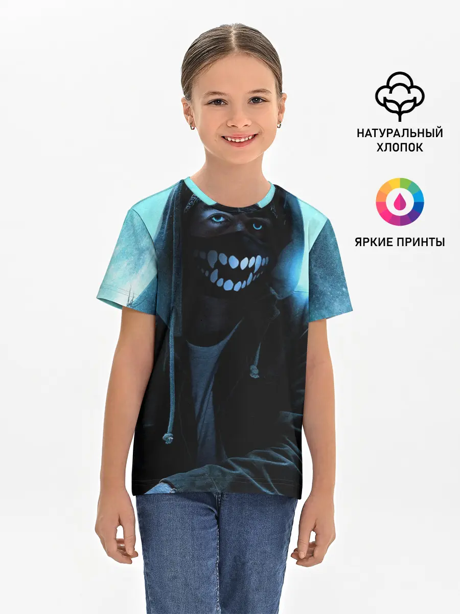 Детская базовая футболка / Парень в маске