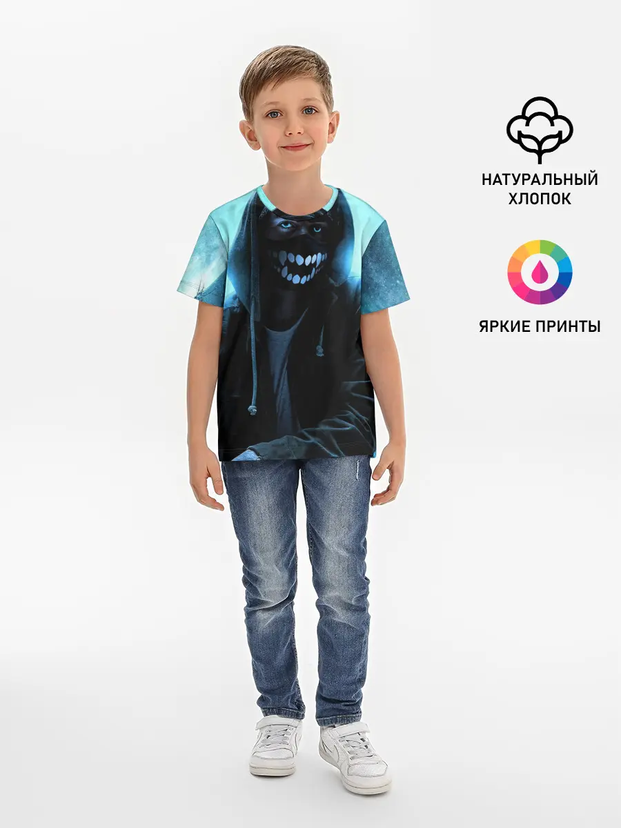 Детская базовая футболка / Парень в маске