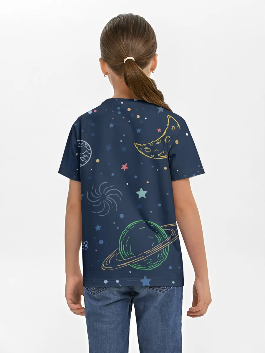 Детская базовая футболка / Космическая одиссея
