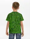 Детская базовая футболка / зелёный паттерн