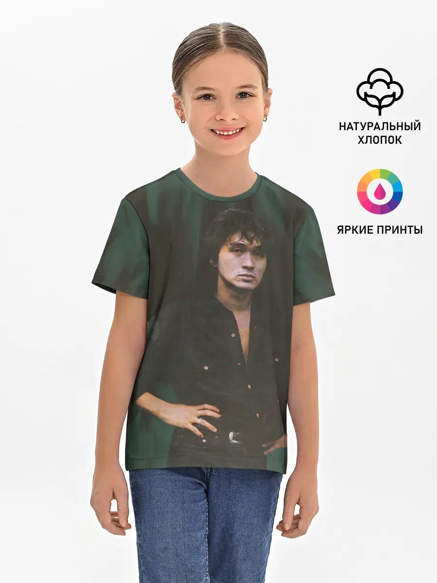 Детская базовая футболка / ВИКТОР ЦОЙ