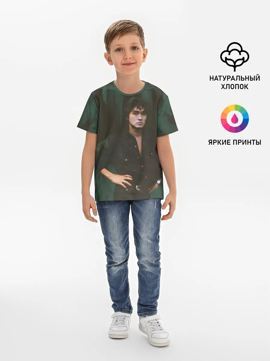 Детская базовая футболка / ВИКТОР ЦОЙ