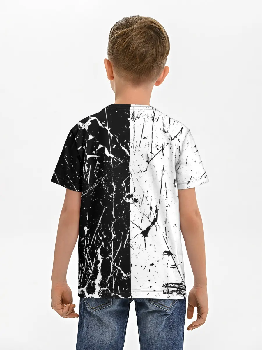 Детская базовая футболка / ЧБ ГРАНЖ | RED BUTTERFLY